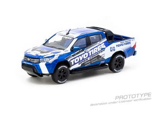 TOYOTA HILUX PICKUP RHD "TOYO TIRES" 1/64 DIECAST BY TARMAC WORKS T64-041-TOYO
