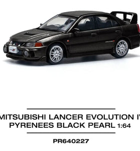 Pop Race Mitsubishi Lancer Evolution IV - Pyrenees Black Pearl 1:64 PR640227