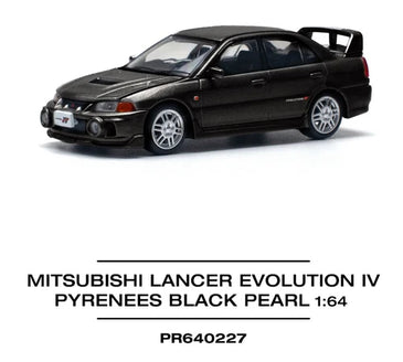 Pop Race Mitsubishi Lancer Evolution IV - Pyrenees Black Pearl 1:64 PR640227