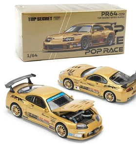 POPRACE 1/64 TOP SECRET GT300 SUPRA - GOLD (NEW TOOLING)