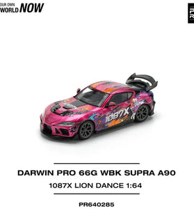 Pop Race 1:64 Toyota Supra A90 Darwin Pro 66G WBK 1087X Lion Dance PR640285