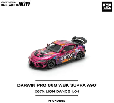 Pop Race 1:64 Toyota Supra A90 Darwin Pro 66G WBK 1087X Lion Dance PR640285
