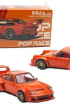 Pop Race 1:64 Porsche Singer DLS Turbo Study Orange Diecast Car PR640131