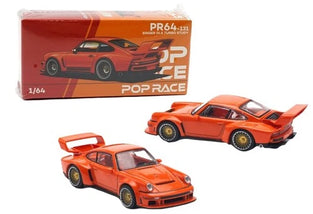 Pop Race 1:64 Porsche Singer DLS Turbo Study Orange Diecast Car PR640131