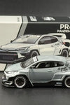 Pop Race 1:64 Pandem Toyota GR Yaris Raw Metal HK ToyCar Salon #329