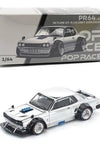 Pop Race Nissan Skyline GT-R V8 Drift Hakosuka Silver Chrome 1:64 PR640330