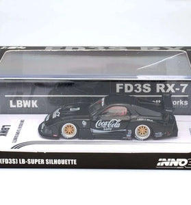 INNO 64 LBWK RX-7 (FD3S) LB-SUPERSILHOUETTE BLACK COCA COLA