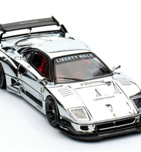 INNO 64 LBWK FERRARI F40 CHROME SILVER