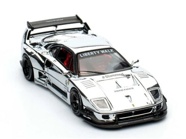 INNO 64 LBWK FERRARI F40 CHROME SILVER