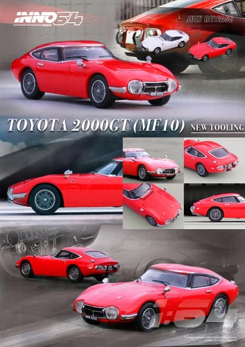 INNO 64 RED TOYOTA 2000GT (MF10)