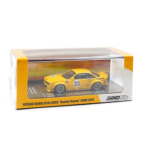 INNO64 YELLOW NISSAN SILVIA (S14) ROCKET BUNNY SEMA 2015