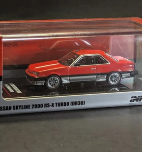 INNO64 NISSAN SKYLINE 2000RS-X TURBO (DR30) RED/SILVER