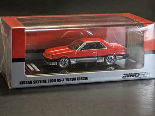 INNO64 NISSAN SKYLINE 2000RS-X TURBO (DR30) RED/SILVER