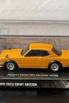 INNO64 ORANGE MALAYSIA DIECAST EXPO 2023 EVENT EDITION NISSAN SKYLINE 2000GT-R
