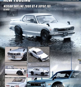 INNO64 NISSAN SKYLINE 2000GT-R (KPGC10) SILVER