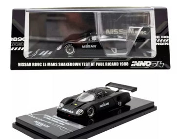 INNO64 BLACK NISSAN 89C LE MANS SHAKEDOWN TEST AT PAUL RICHARD 1988