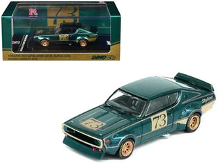 INNO64 GREEN NISSAN SKYLINE 2000 GT-R (KPGC110) RACING CONCEPT 1972