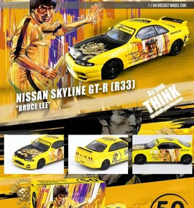 INNO64 BRUCE LEE YELLOW NISSAN SKYLINE GT-R (R33)