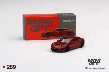 MINI GT 1:64 #289 Porsche Taycan Turbo S Carmine Red