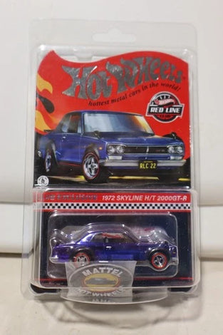 HOT WHEELS RLC BLUE 1972 SKYLINE H/T 2000GT-R w/PATCH & PIN