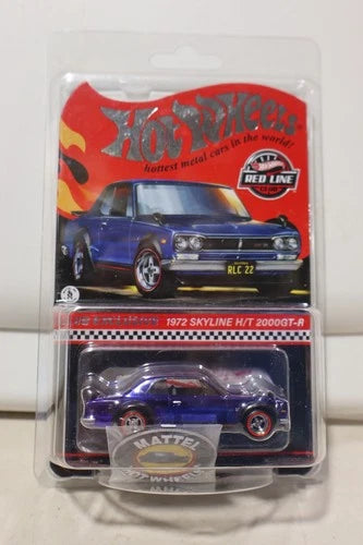 HOT WHEELS RLC BLUE 1972 SKYLINE H/T 2000GT-R w/PATCH & PIN