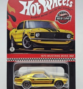 HOT WHEELS RLC GOLD 1970 MUSTANG BOSS 302