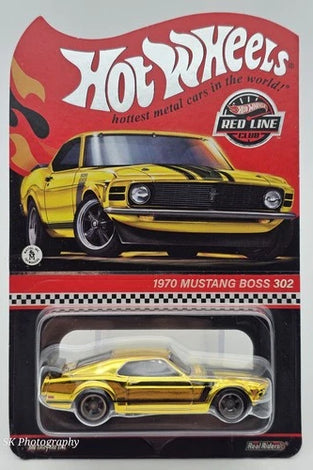HOT WHEELS RLC GOLD 1970 MUSTANG BOSS 302