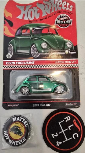 HOT WHEELS RLC GREEN KAWA-BUG-A w/PATCH & PIN