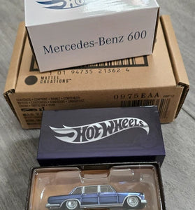 HOT WHEELS RLC BLUE MERCEDES-BENZ 600