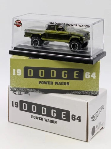 HOT WHEELS RLC GREEN 1964 DODGE POWER WAGON