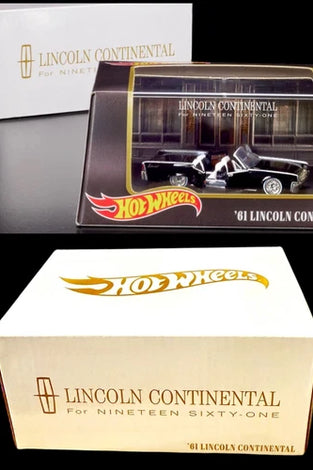 HOT WHEELS RLC BLACK 1961 LINCOLN CONTINENTAL
