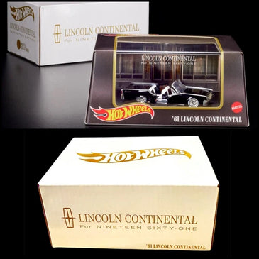 HOT WHEELS RLC BLACK 1961 LINCOLN CONTINENTAL