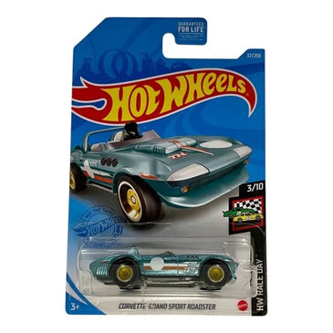 2021 HOT WHEELS BLUE CORVETTE GRAND SPORT ROADSTER SUPER TREASURE HUNT