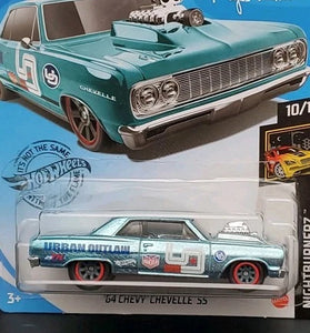 HOT WHEELS BLUE '64 CHEVY CHEVELLE SS SUPER TREASURE HUNT