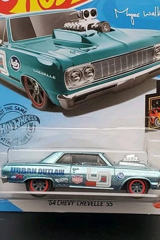 HOT WHEELS BLUE '64 CHEVY CHEVELLE SS SUPER TREASURE HUNT