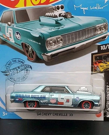HOT WHEELS BLUE '64 CHEVY CHEVELLE SS SUPER TREASURE HUNT