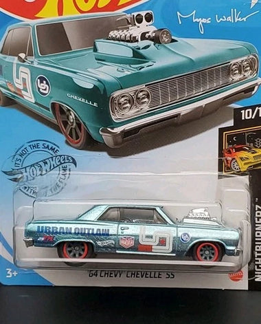 HOT WHEELS BLUE '64 CHEVY CHEVELLE SS SUPER TREASURE HUNT