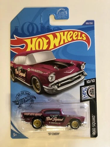 2020 HOT WHEELS  PINK '57 CHEVY BEL AIR SUPER TREASURE HUNT