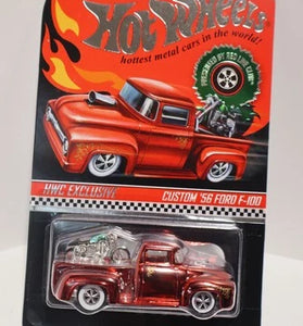 HOT WHEELS RLC RED HOLIDAY CUSTOM 1956 FORD F-100