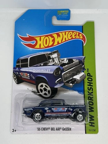 Hot Wheels 2014 Super Treasure Hunt ‘55 Chevy Bel Air Gasser With Protector