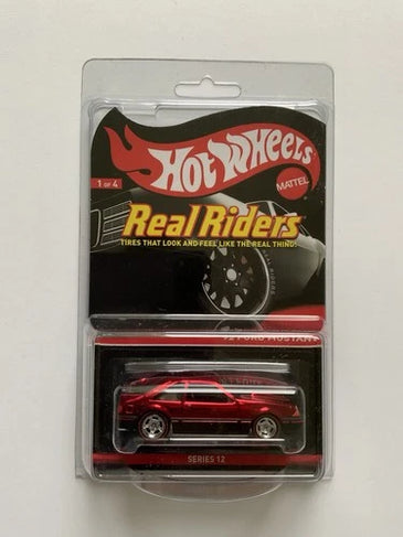 Hot Wheels RLC Real Riders '92 Ford Mustang Series 12 Red Spectraflame