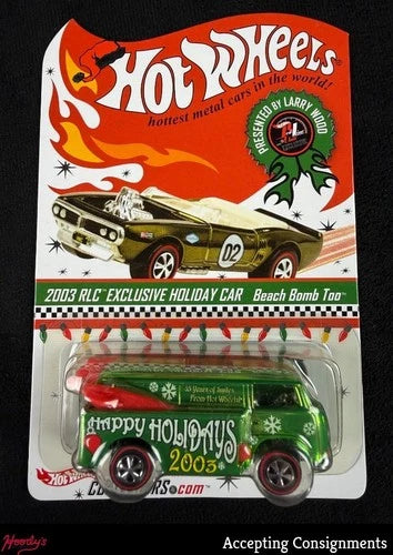 Hot Wheels - 2003 RLC Series 2 - Holiday Car Exclusive Green Beach Bomb Too - Colorado Diecast