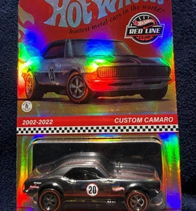 HOT WHEELS RED LINE CLUB RLC CUSTOM CAMARO CHASE HOLOGRAPHIC FOIL CARD