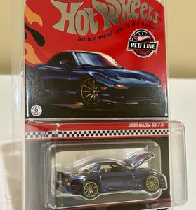 Hot Wheels RLC Red Line Club - 1993 Mazda RX-7 RI Spectraflame Blue