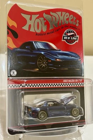 Hot Wheels RLC Red Line Club - 1993 Mazda RX-7 RI Spectraflame Blue