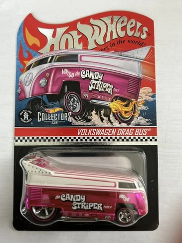 HOT WHEELS RLC PINK THE CANDY STRIPER VOLKSWAGEN DRAG BUS