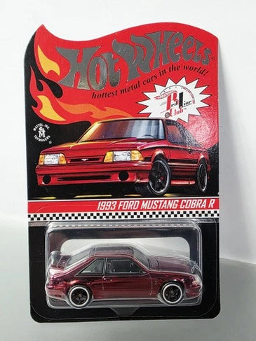 HOT WHEELS RLC RED 1993 FORD MUSTANG COBRA R