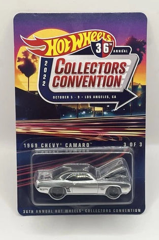 HOT WHEELS 36TH ANNUAL CONVENTION CHROME 1969 CHEVY CAMARO