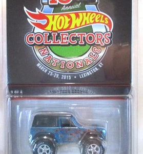 HOT WHEELS 15TH COLLECTORS NATIONALS BLUE 1967 FORD BRONCO