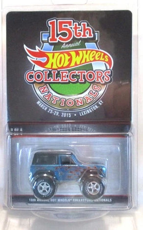 HOT WHEELS 15TH COLLECTORS NATIONALS BLUE 1967 FORD BRONCO
